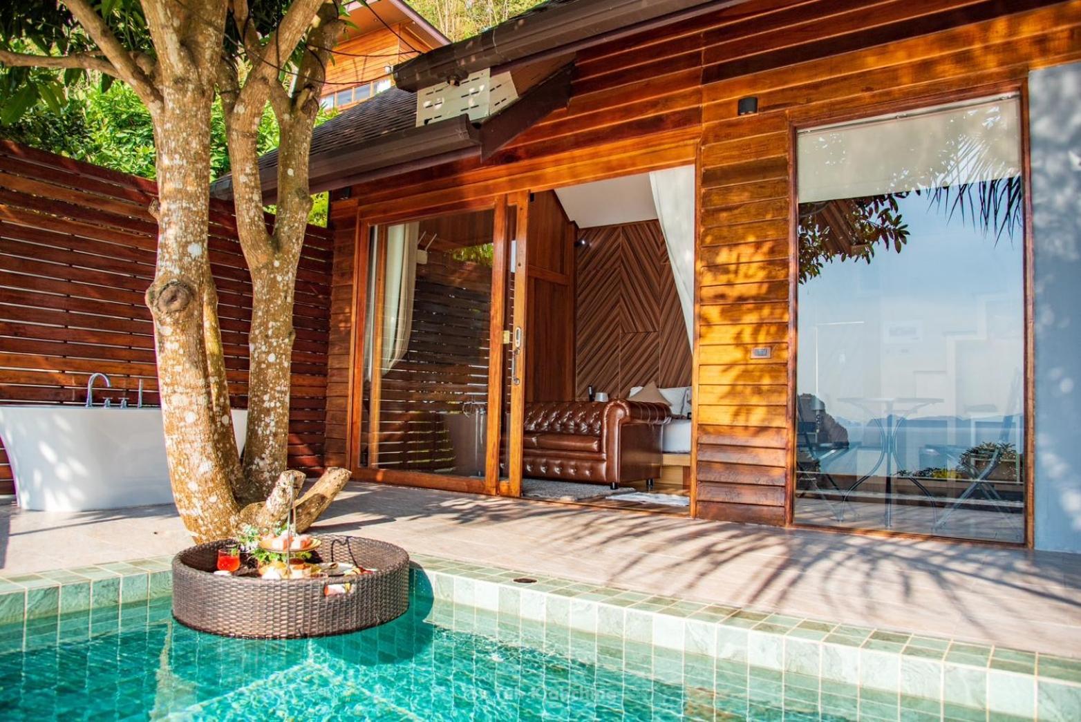 เขาทองพูลวิลล่ากระบี่ Khaotong Pool Villa Krabi Ban Nai Sa Экстерьер фото